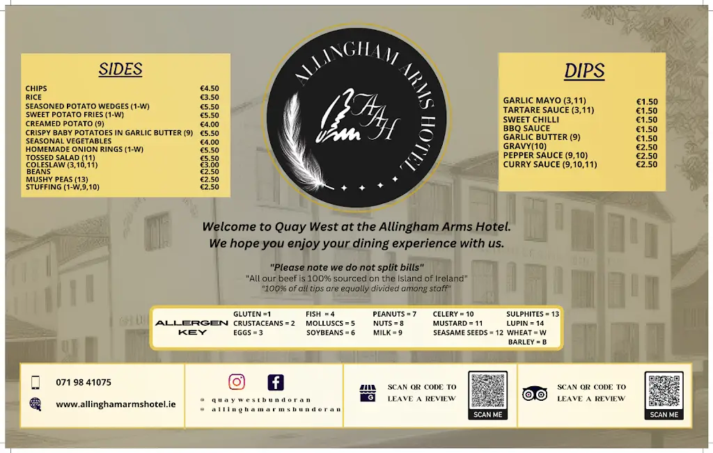 Menu_Quay West Restaurant & Terrace_Bundoran_image_1