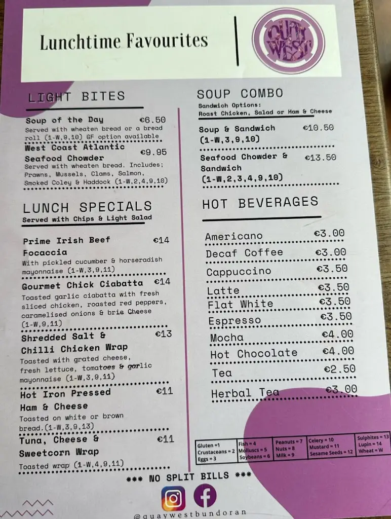 Menu_Quay West Restaurant & Terrace_Bundoran_image_3