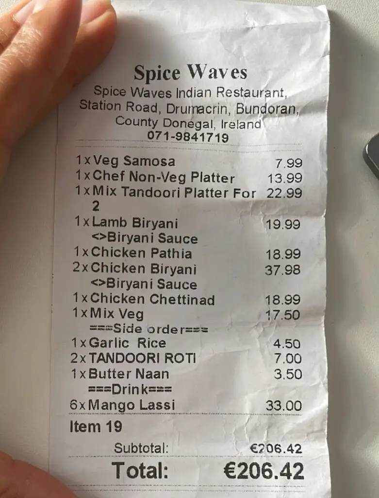 Menu_Spice Waves_Bundoran_image_1