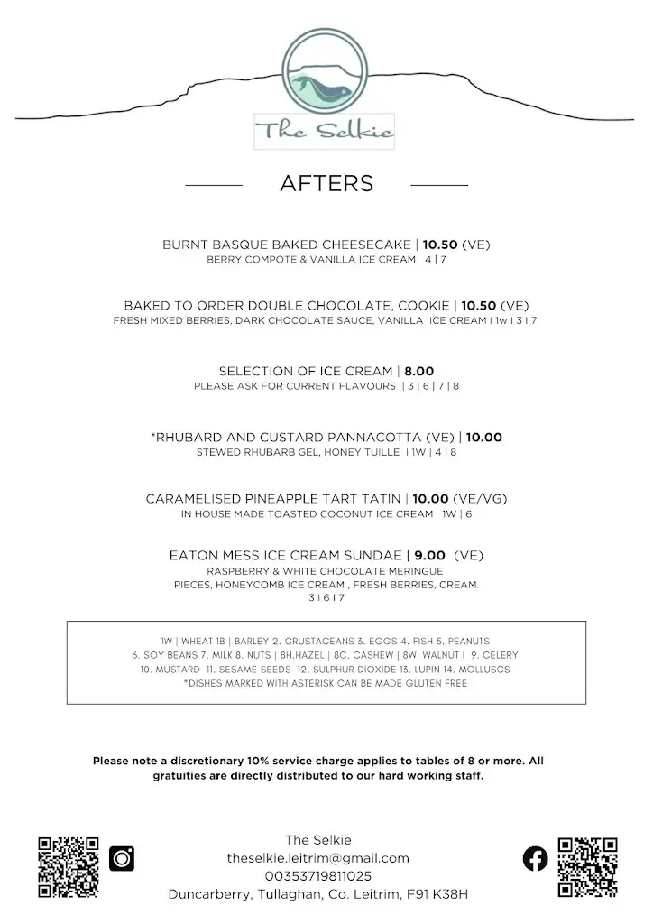 Menu_The Selkie_Bundoran_image_4