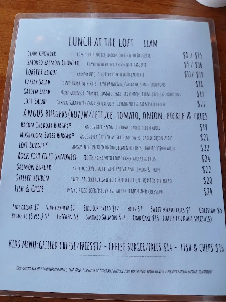 Menü_Emerald Bar_Bundoran_Bild_1