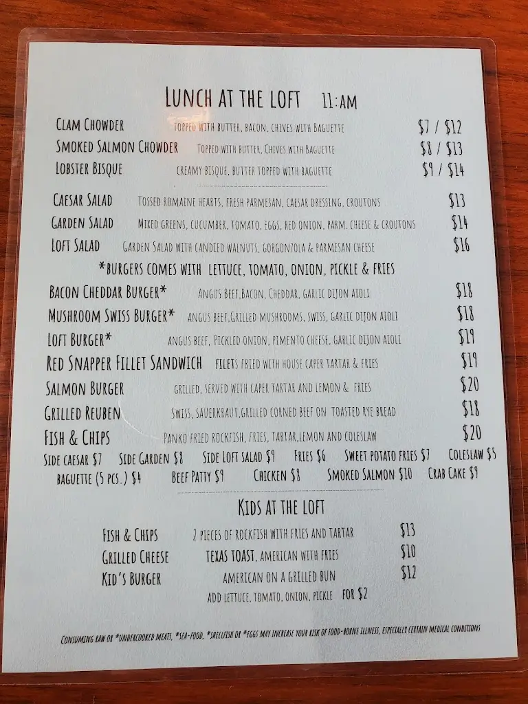 Menü_Emerald Bar_Bundoran_Bild_4