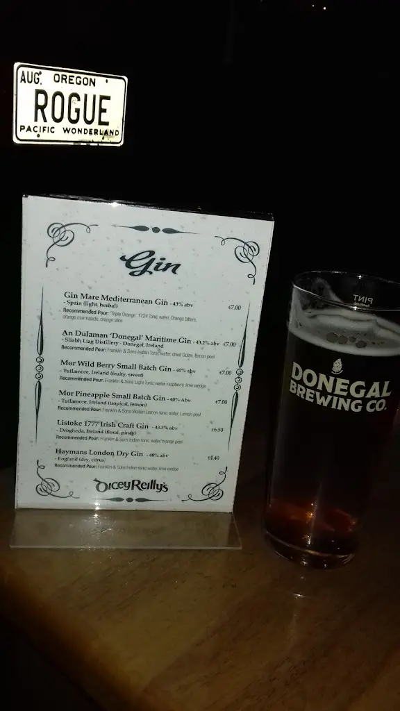 Menu_Dicey Reilly’s Pub, Off-Licence, Microbrewery & Beer Garden_Ballyshannon_imagen_4