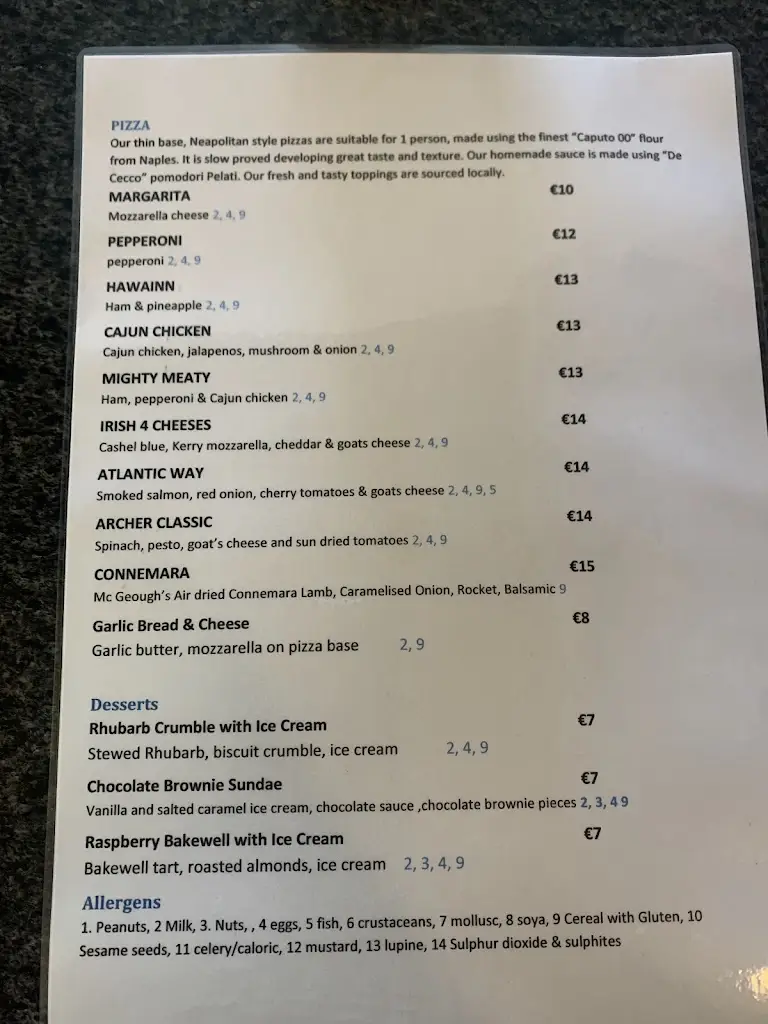 Menu_Camp Street Cafe_Oughterard_image_1