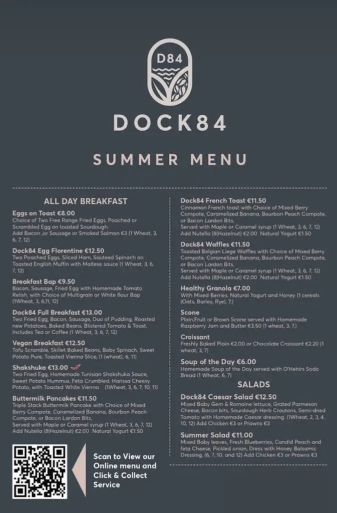 Menu_Dock 84 Donegal_Donegal_image_2