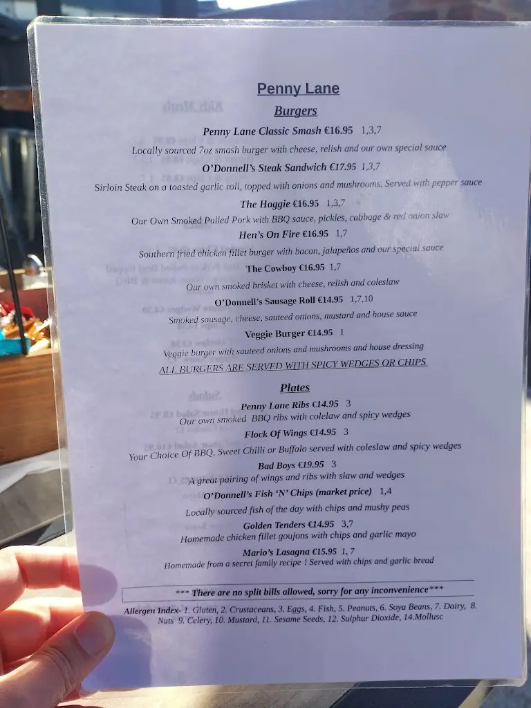 Menu_O'Donnells Bar & Restaurant Donegal_Donegal_image_4