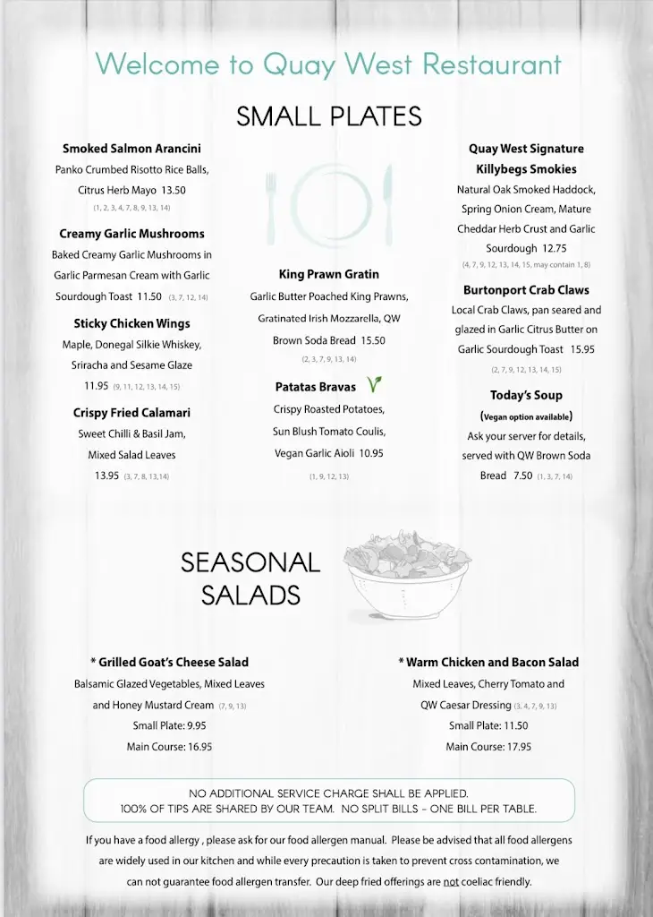 Menu_Quay West Restaurant Donegal Town_Donegal_image_2