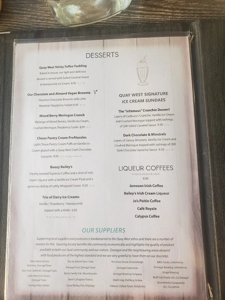 Menu_Quay West Restaurant Donegal Town_Donegal_image_4