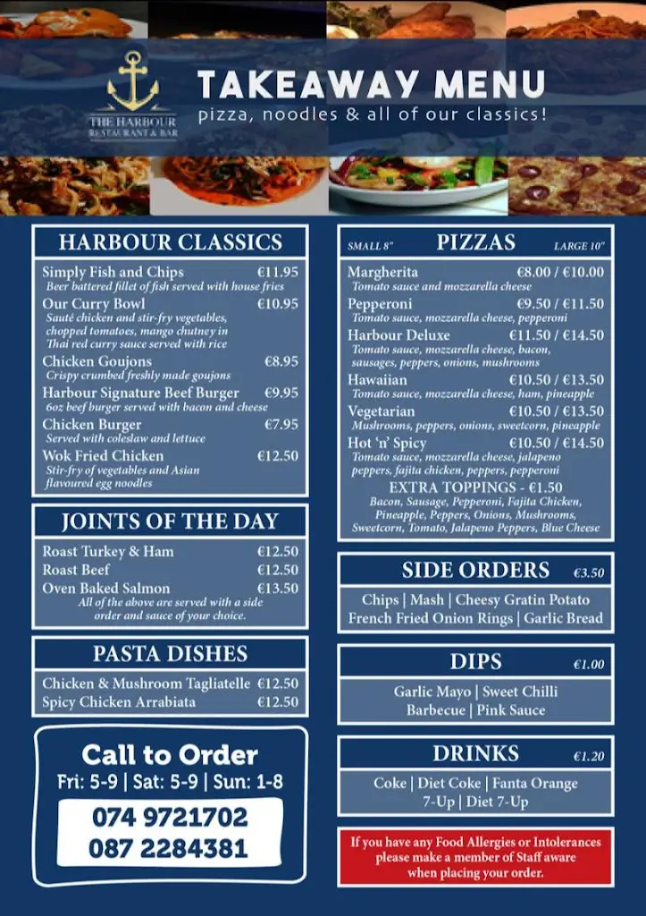 Menu_The Harbour Restaurant & Bar_Donegal_image_1