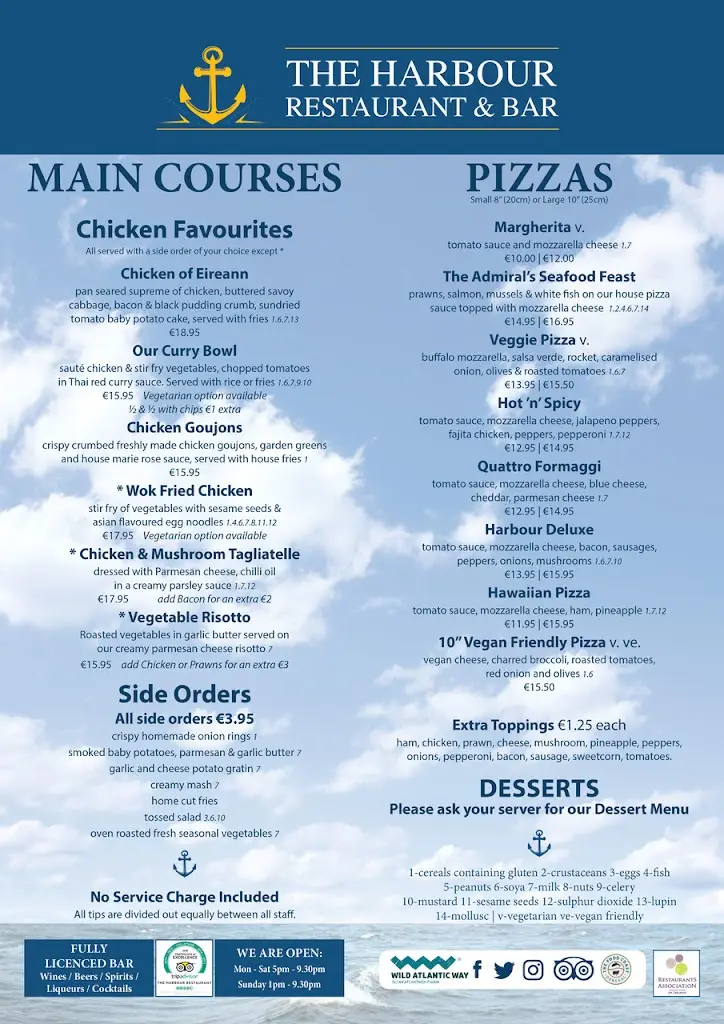 Menu_The Harbour Restaurant & Bar_Donegal_image_3
