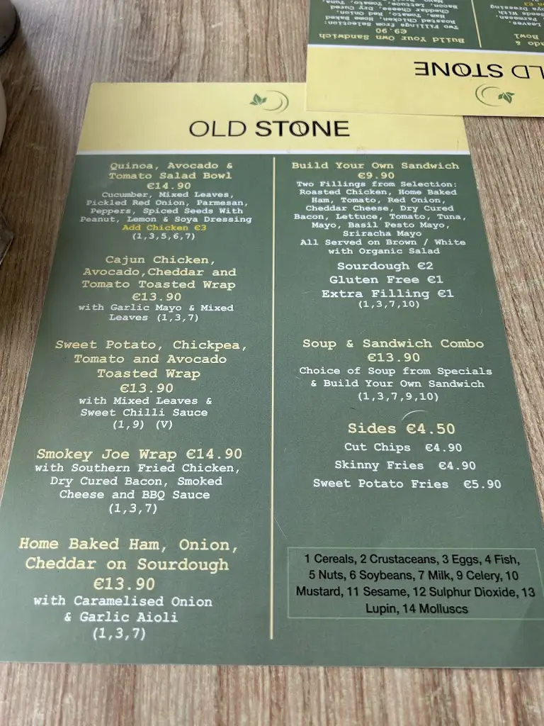 Menu_Old Stone_Donegal_immagine_2