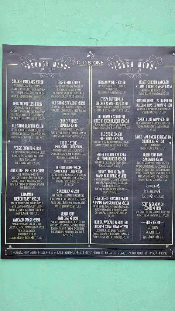 Menu_Old Stone_Donegal_immagine_3
