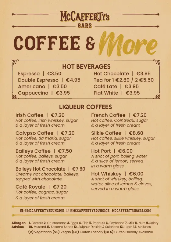 Menu_McCafferty's Bar & Restaurant_Dungloe_imagen_1