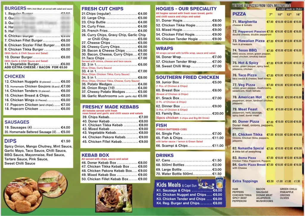 Menu_Namasthe Indian and Pizza Palace_Dungloe_image_2