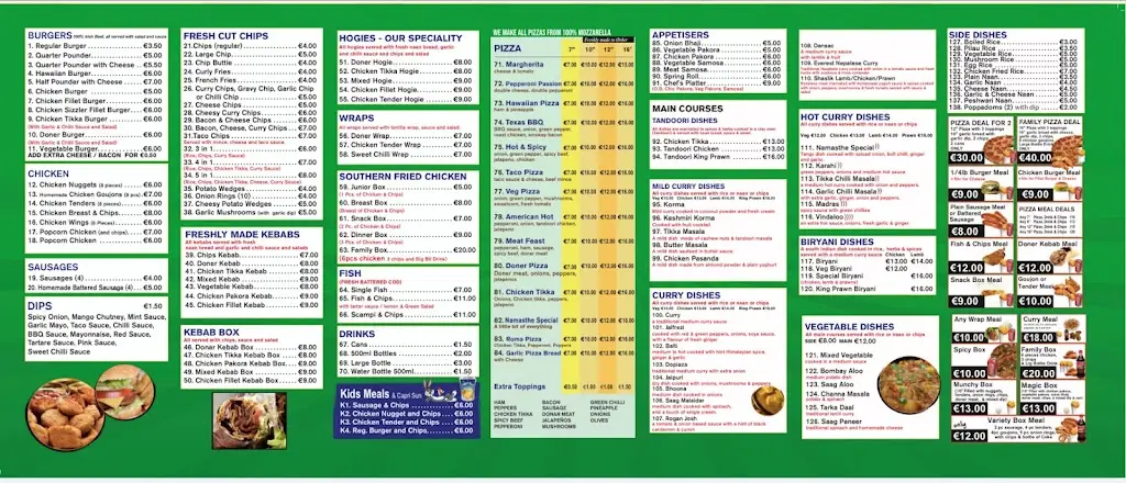 Menu_Namasthe Indian and Pizza Palace_Dungloe_image_4