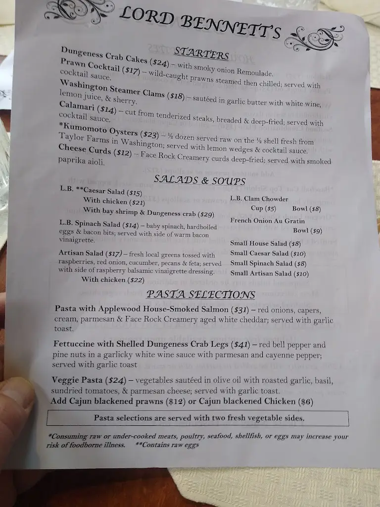 Menu_The Lobster Pot_Dungloe_imagen_1