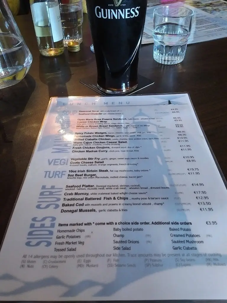 Menu_Seaview Tavern_County Donegal_immagine_1