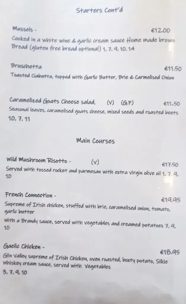 Menu_Andersons Boathouse Restaurant And Accommodation_County Donegal_image_2