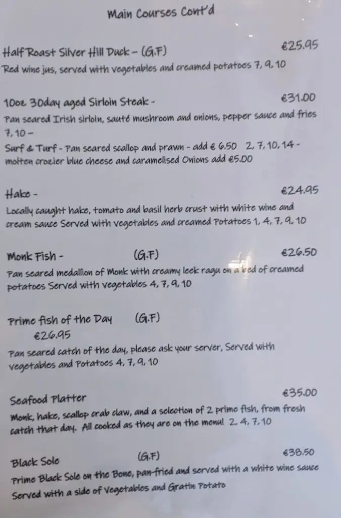 Menu_Andersons Boathouse Restaurant And Accommodation_County Donegal_image_4