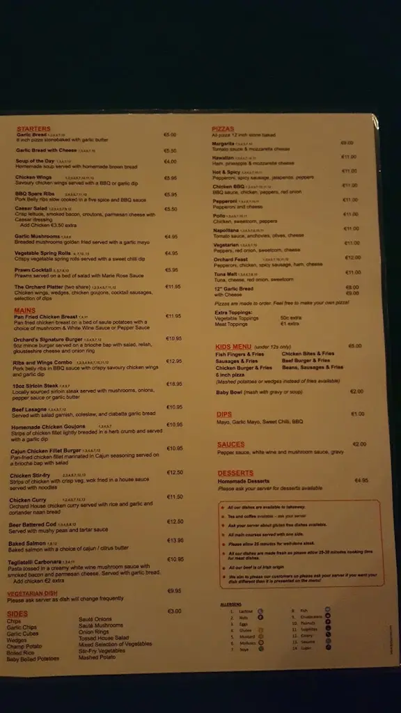 Menu_Orchard Bar Bistro_Dunlewy_image_2