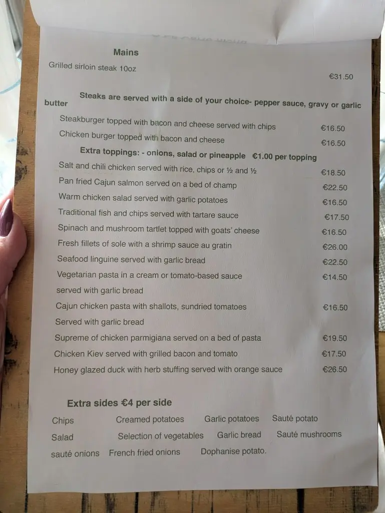 Menu_Ripples Restaurant_Dunlewy_image_1