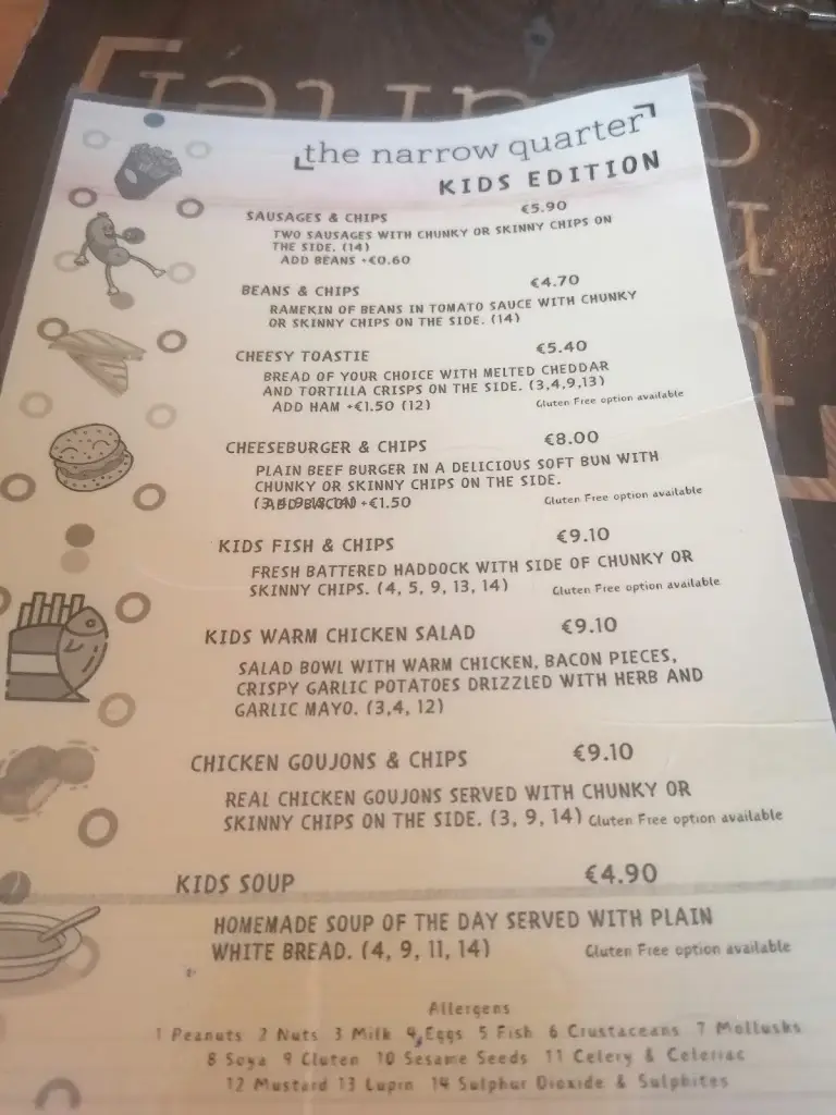 Menu_The Narrow Quarter Bistro & Coffeehouse_Dunlewy_image_2