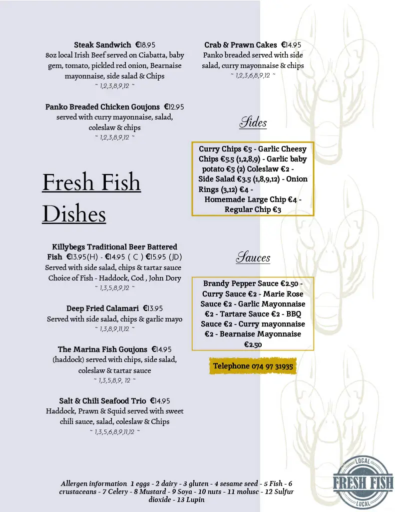 Menu_The Marina Cafe_Killybegs_image_2