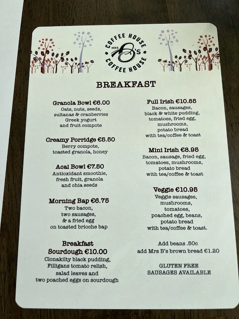 Menü_Mrs B's Coffee House_Killybegs_Bild_4