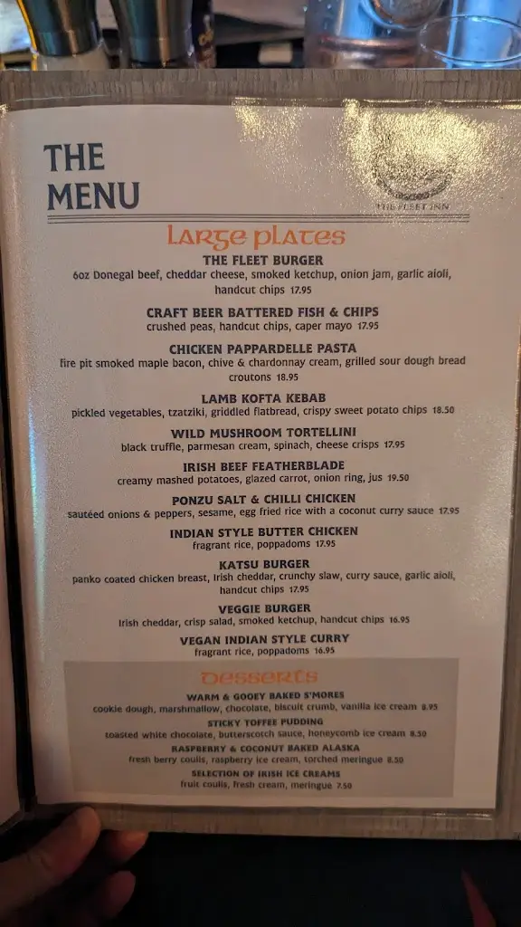 Menu_The Fleet Inn Guesthouse & Restaurant_Killybegs_image_4