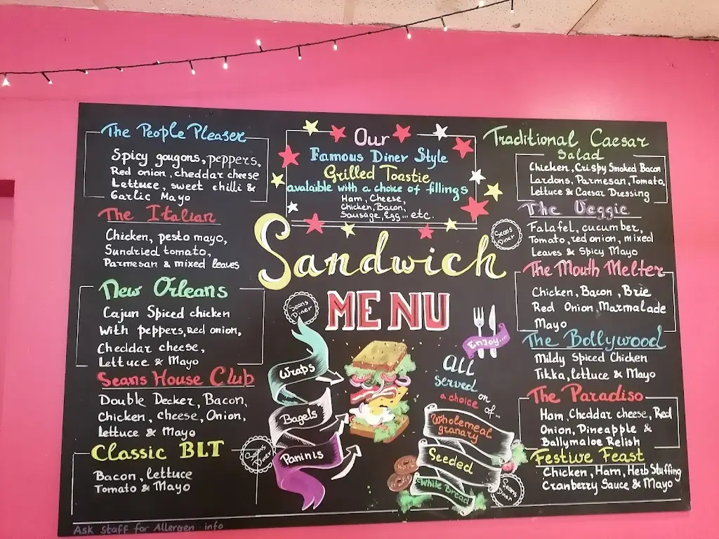 Menu_Sean's Diner Cootehill_Cootehill_image_1