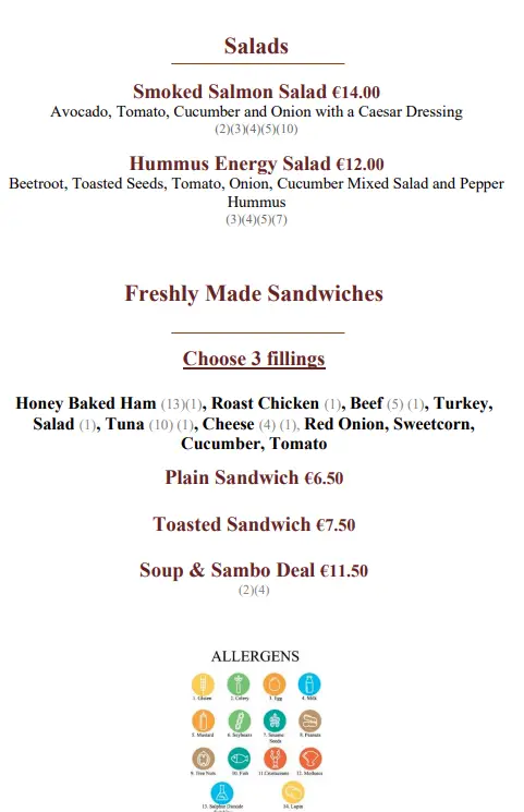 Menu_Brewery bar & restaurant_Cootehill_immagine_3