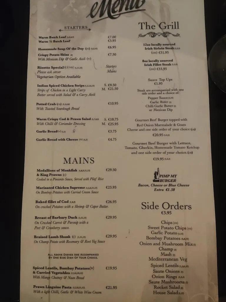 Menu_The Batch Loaf_County Monaghan_image_1