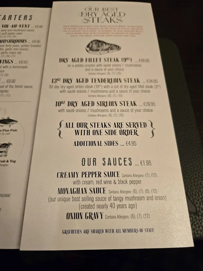 Menu_Andy's Bar & Restaurant_County Monaghan_image_2