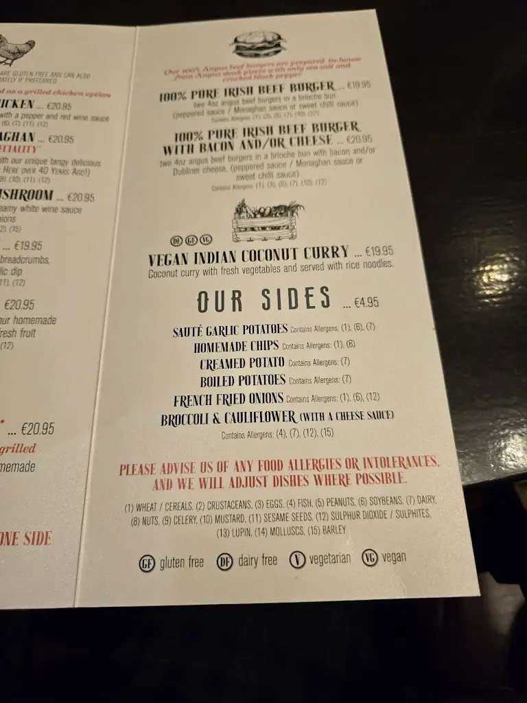 Menu_Andy's Bar & Restaurant_County Monaghan_image_3