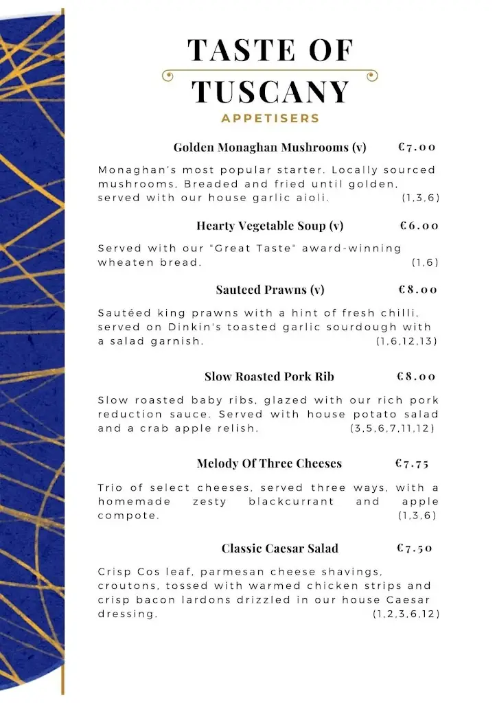 Menu_Taste of Tuscany_County Monaghan_image_4