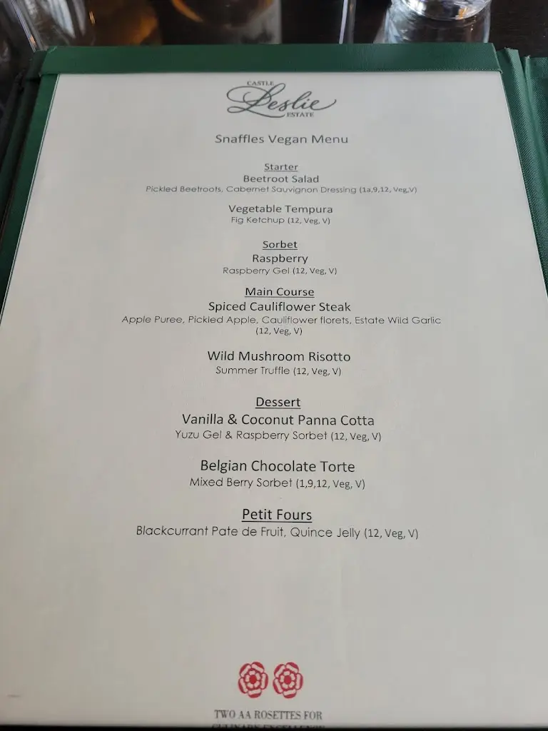 Menu_Snaffles Restaurant_County Monaghan_image_2