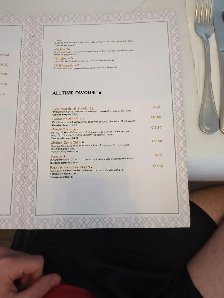 Menü_INDIAN TANDOORI RESTAURANT. Virginia. Cavan_Virginia_Bild_3