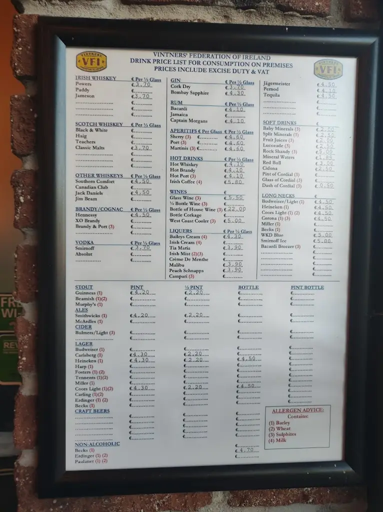 Menu_Backstage Bar & Grill_Letterkenny_image_1