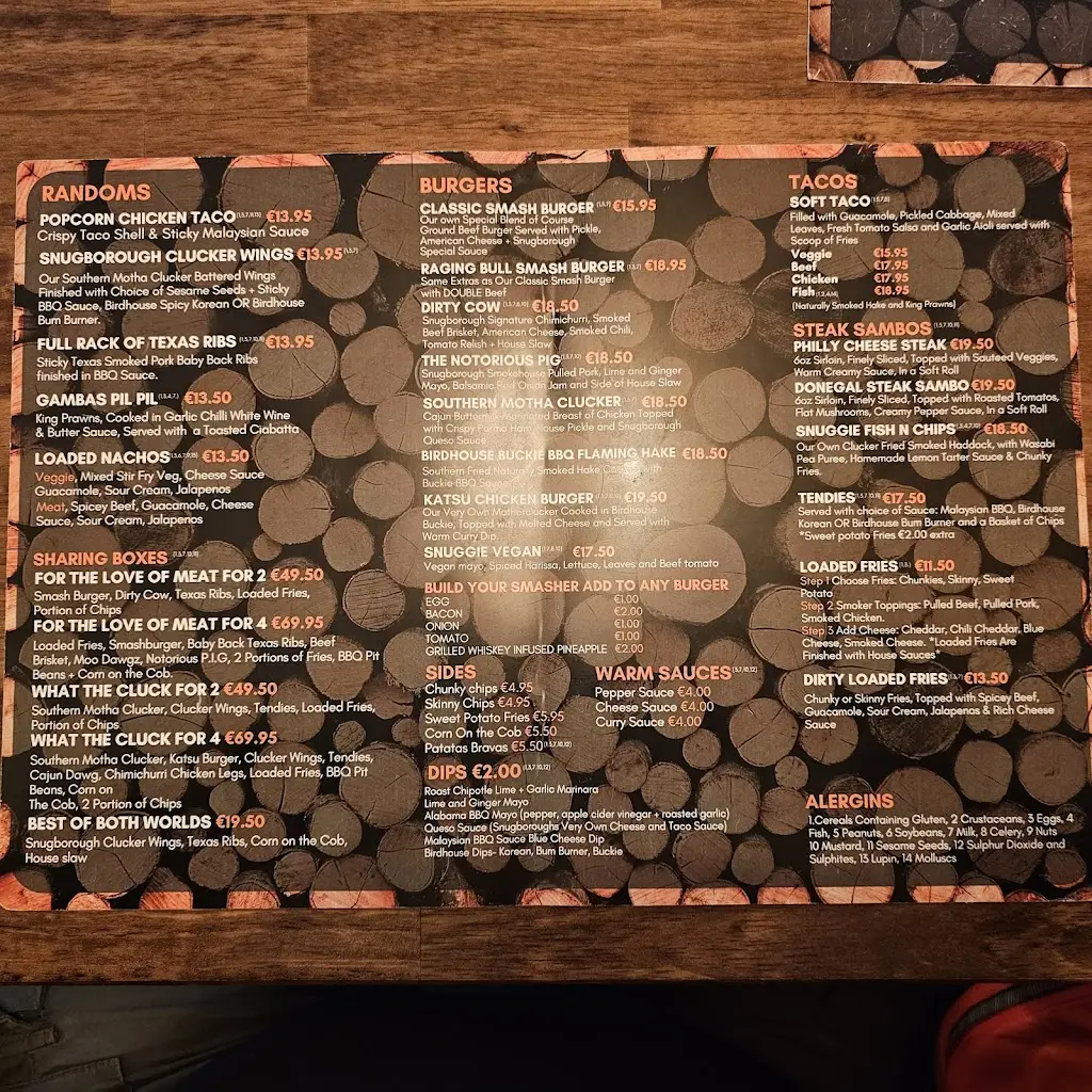 Menu_Snugborough_Letterkenny_imagen_4