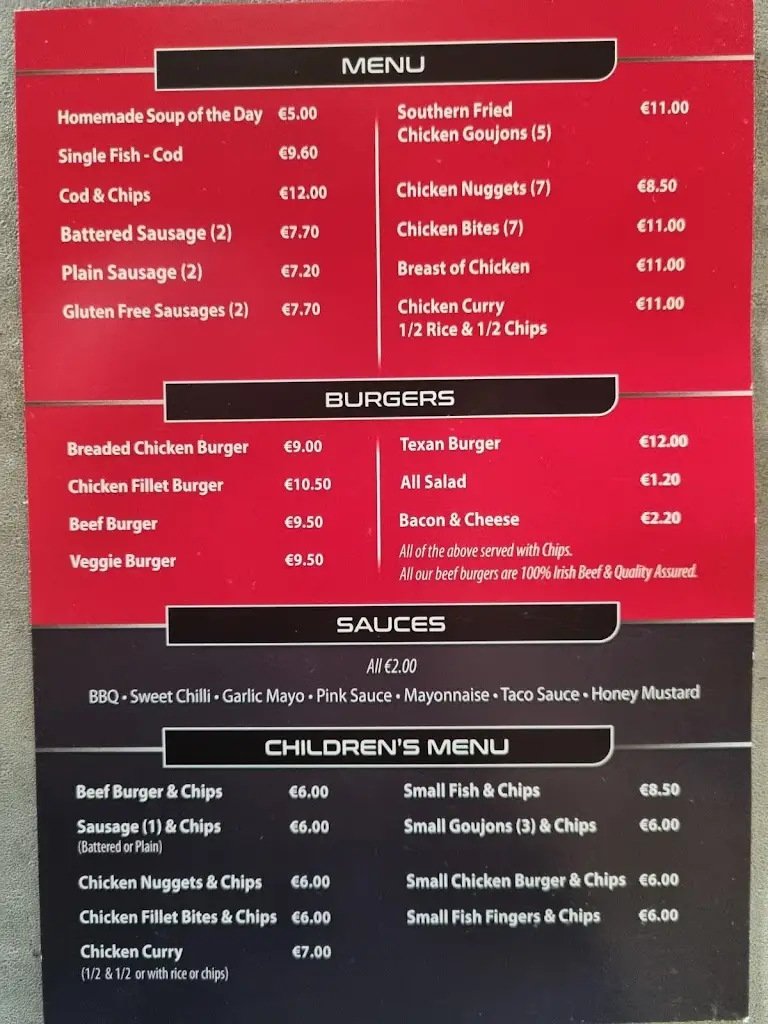 Menu_Charleys Cafe_Letterkenny_immagine_1