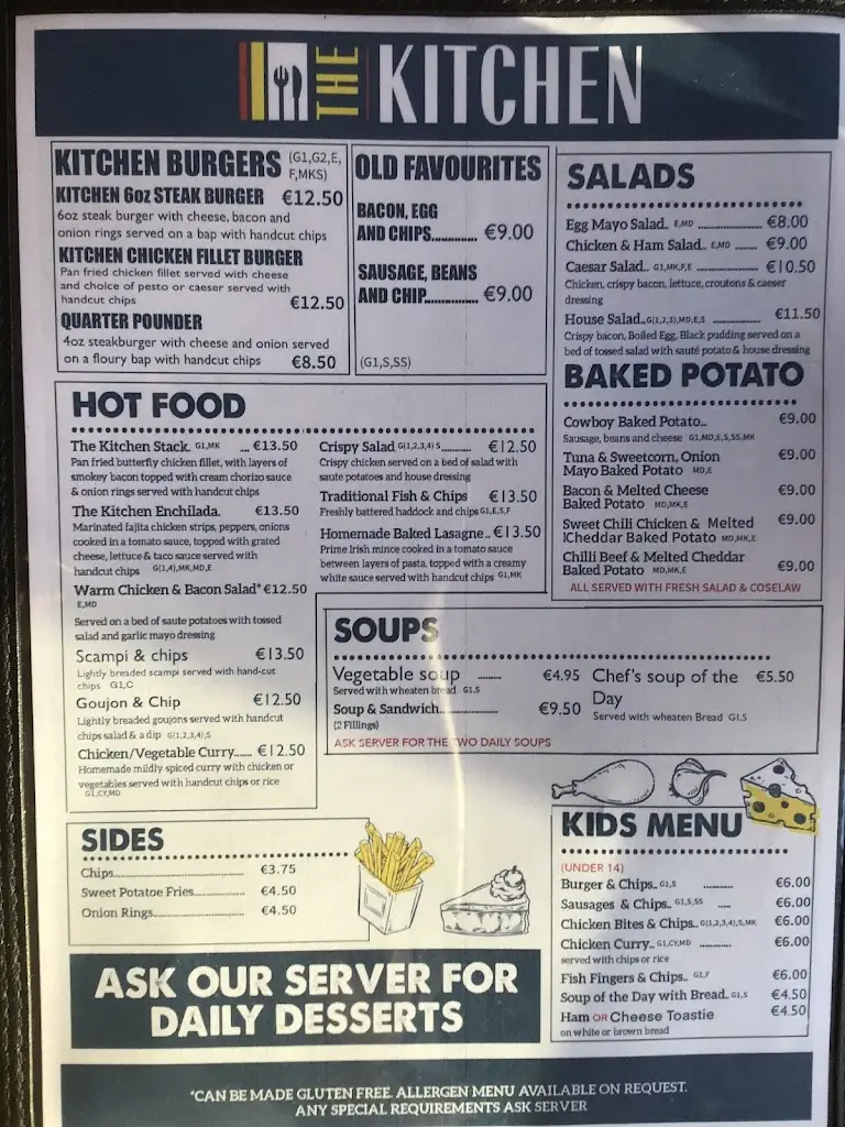 Menu_The Kitchen Main Street_Letterkenny_immagine_1