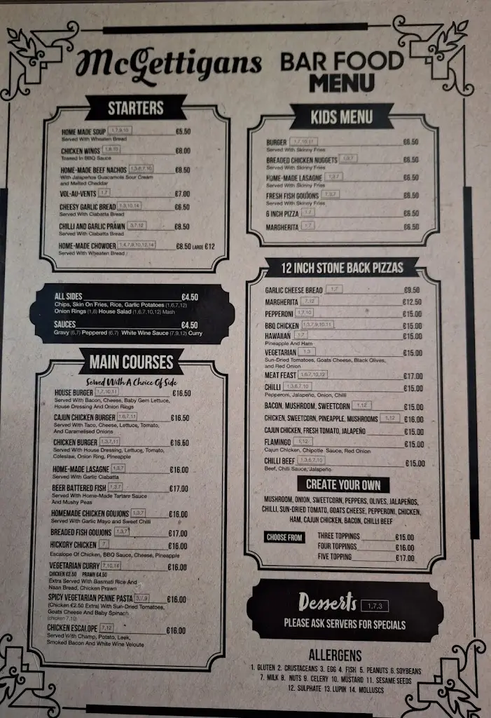 Menu_McGettigans_Moville_immagine_1