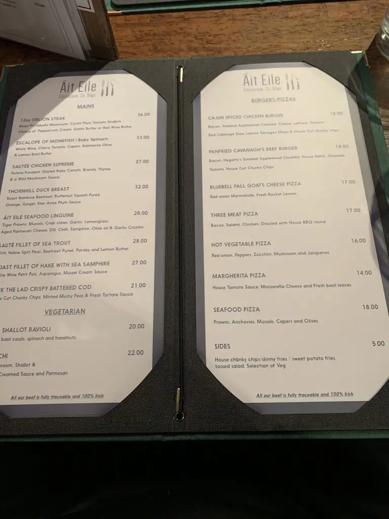 Menu_Gilroy's Bar_Inishcrone_image_2