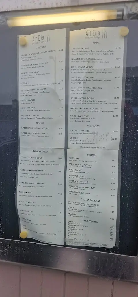 Menu_Gilroy's Bar_Inishcrone_image_3