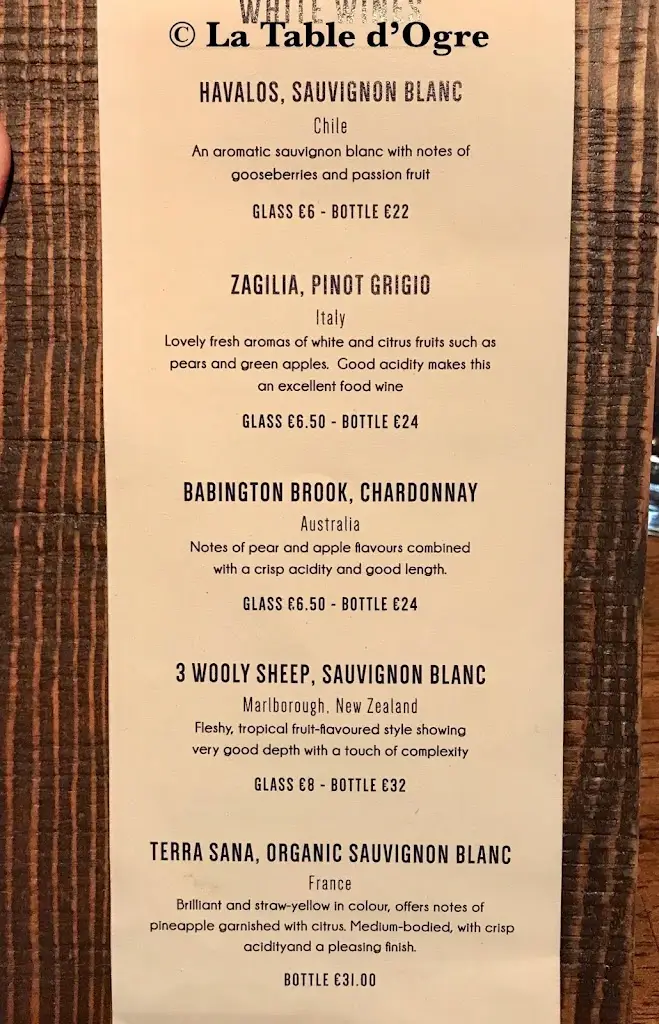 Menu_Gilroy's Bar_Inishcrone_image_4