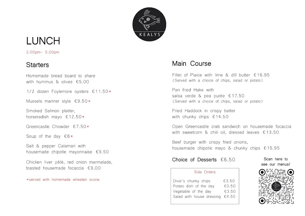 Menu_Kealy's Seafood Bar_Moville_image_3