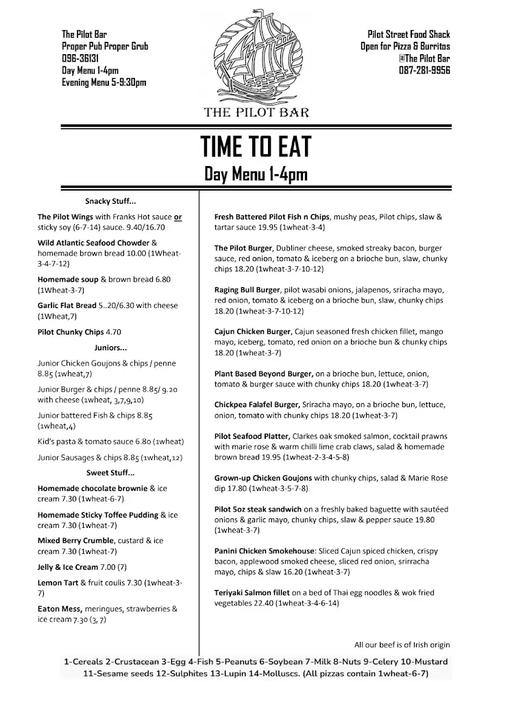 Menu_Pilot Bar_Inishcrone_image_3