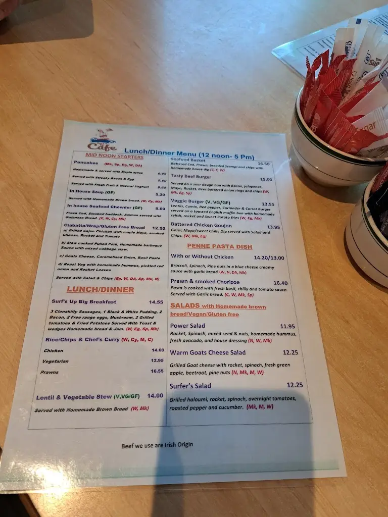 Menu_Surf's Up Cafe_Inishcrone_image_1
