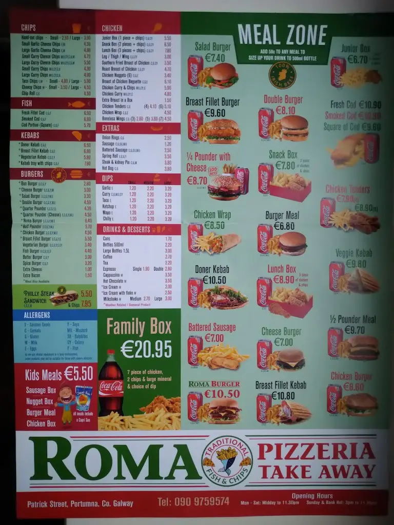 Menu_Roma Take Away Restaurant_Portumna_image_2