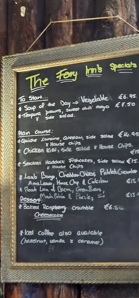 Menu_The Ferry Inn Bar & Restaurant_Portumna_image_2